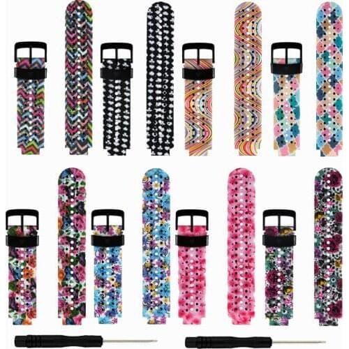 230HS)Soft Silicone Replacement Wrist band for Garmin Forerunner 230/235/235Lite /220 / 620 / 630 / 735 Smart Watch