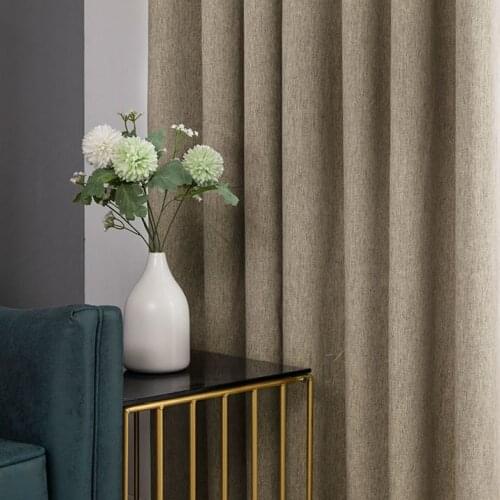 Modern Blackout Curtains for Living Room Bedroom Curtains for Window Solid Color Blackout Cortinas Treatment Finished Custom