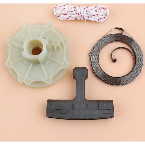 Recoil Starter Pulley Spring Kit for Partner 350 351 Poulan 3314 3416 3516 1900 1950 1975 2025 2050 Husqvarna 530037817 Chainsaw