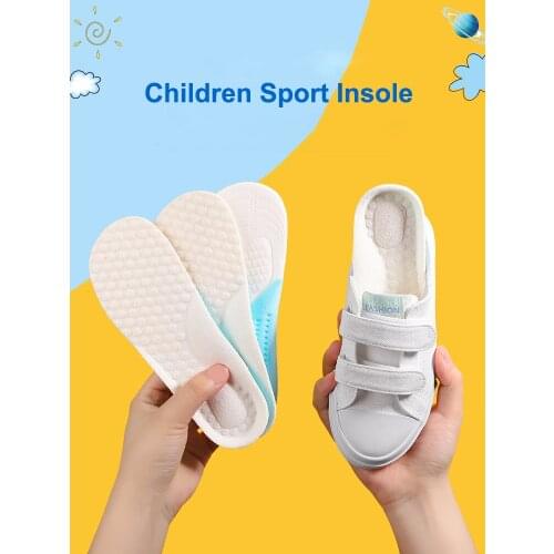 Children Sports Insoles Soft Foam Heel Cushion Plantar Fasciitis Sole Kids Running Orthopedic Arch Support Shoes Pads