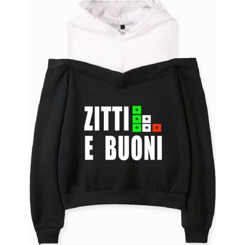 Rock Band Maneskin Hoodies Women Sexy Off-shoulder Hoodies Music Festival Hip Hop Trend Sweatshirts Harajuku Plus Size Clothes