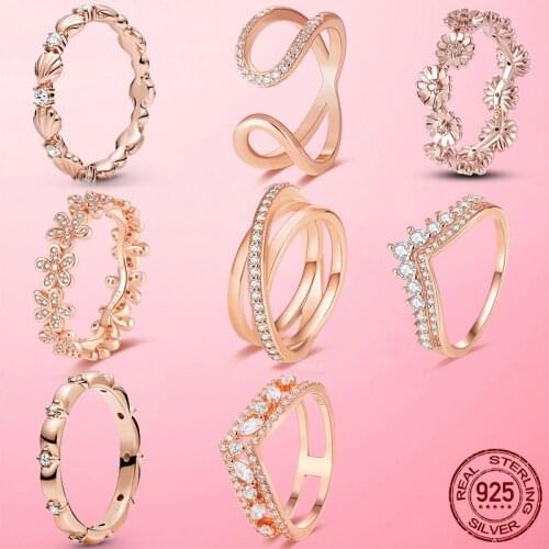 2021 New 100% 925 Sterling Silver Crossover Pave Triple Band Ring for Women Fine Sterling Silver Women Jewelry Anel Gift