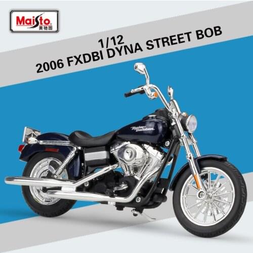1:12 Maisto 2006 FXDBI Dyna Street Bob Metal Diecast Motorcycle Collectibles Model Motorbike