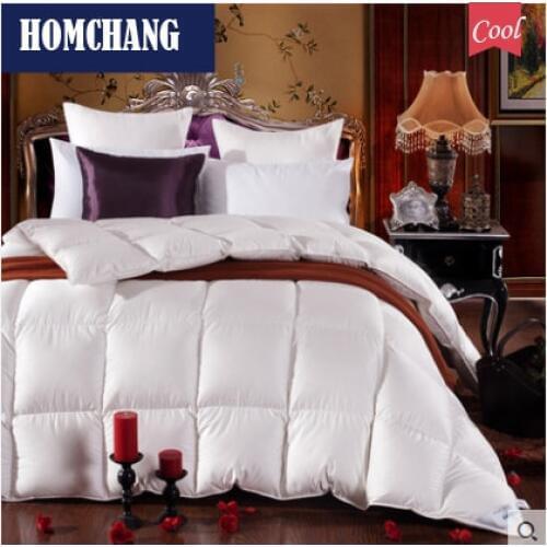 100% White Down Quilt Duvet Goose Comforter Brands edredon couette duvet d'oie douillette lit queen soft pink Blanket 150*210cm