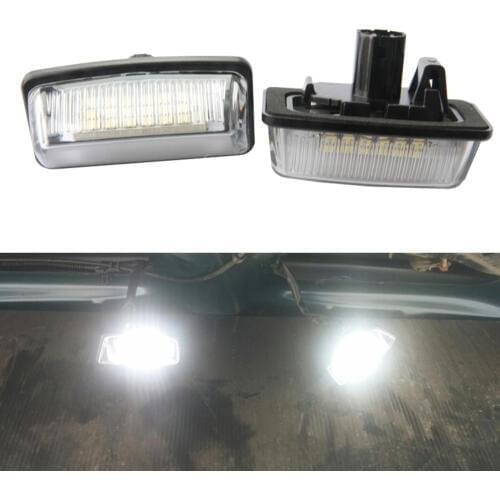 2Pcs LED License Number Plate Light For Toyota Crown S180 Corolla Vios Previa Auto Replace Accessories