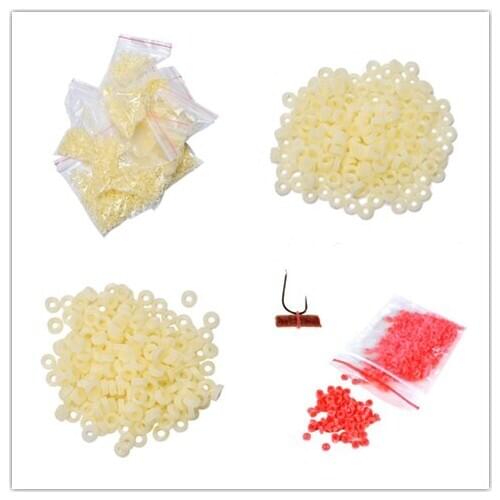 2500Pcs=10packs Rubber Bands For Fishing Bloodworm Bait Granulator Bait Red/Yellow Fishing Accessories Fishing Tackle