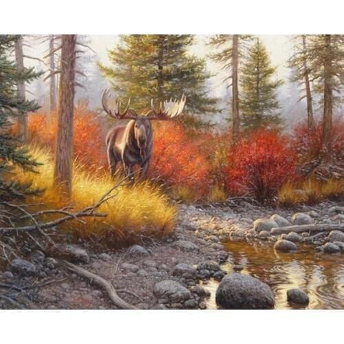 A15985 11CT/14CT/18CT/25CT/28CT night snowing patterns Counted Cross Stitch DIY Cross Stitch Kits Embroidery Needlework Sets