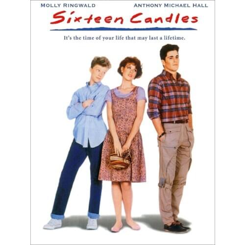 D0776 Sixteen Candles Movie John Hughes Molly Ringwald Silk Fabric Poster Art Decor Indoor Painting Gift