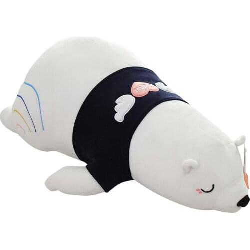Long Cute Dog Piglet Lion Plush Toy Cat Panda Polar Bear Stuffed Animal Doll Sleeping Pillow Home Bed Decoration Gift
