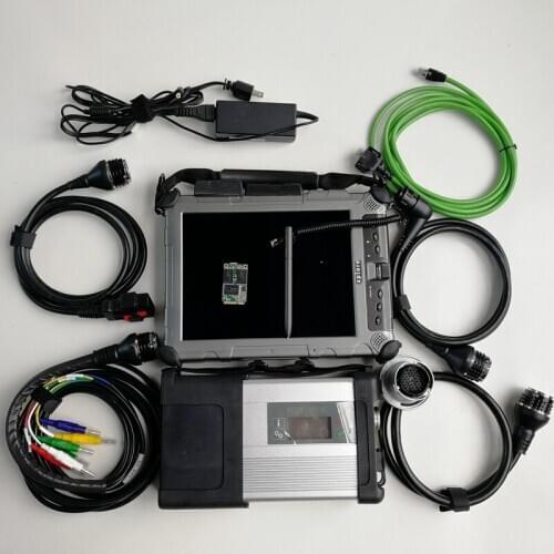 MB Star C5 Sd Connect for car & truck Diagnostic tool + Newest MB SD C5 software V12/2020 installed xplore IX104 Tablet i7,4g