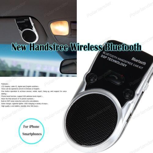 Sun visor Handsfree mini car-styling Bluetooth sun visor For Smartphones with car charger MP3 Player ABS black