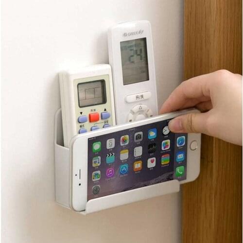 Multi-function Room Organizer Remote Holder Wall Shelf Organizer Mobile Phone Glasses Key Sundries Storage Rack