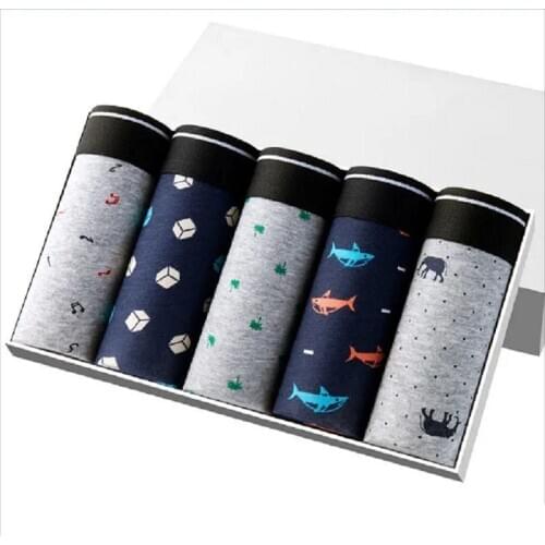 MenS Underwear Boxer Shorts Cotton Comfortable And Breathable U Convex Pocket Free High Quality MenS Boxer Shorts