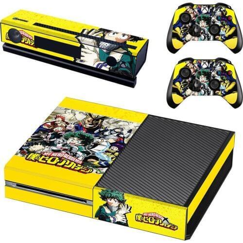My Hero Academia Skin Sticker Decal Full Cover For Xbox One Console & Kinect & 2 Controllers For Xbox One Skins Stickers
