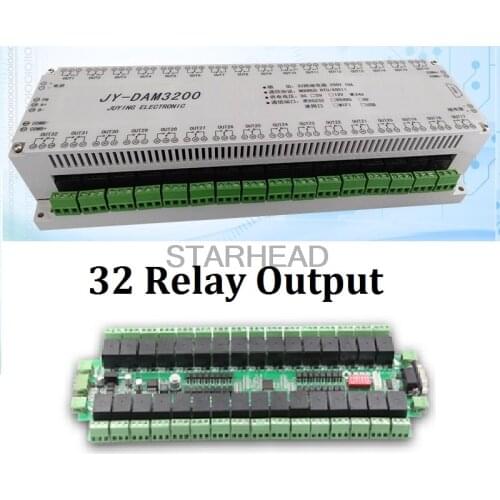 Customizable 32 Channels Relay Controller Isolated Board RS232 RS485 Wifi Ethernet, Modbus RTU, TCP UDP PC Android APP with case