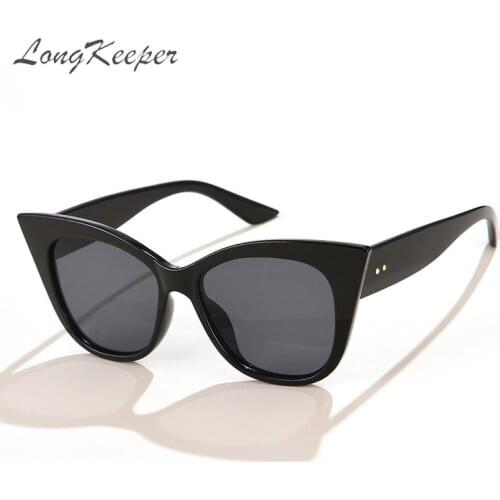 Fashion Cat Eye Sunglasses Women Vintage Luxury Brand Big Frame Sun Glasses Retro Square Gradient Eyewear Female Oculos De Sol