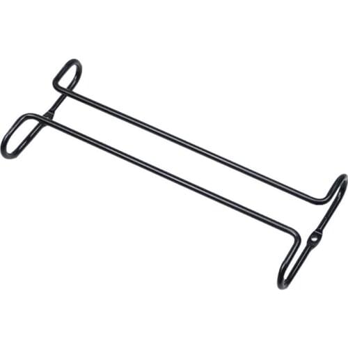 Single Row Suspension Hanging Wine Glass Holder Inverted Shelf Under Mounted