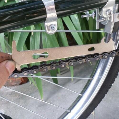 Portable Bicycle Chain Wear Checker Indicator Mountain Road Bike Chains Gauge Measurement Ruler Replacement Repair Tool #W5