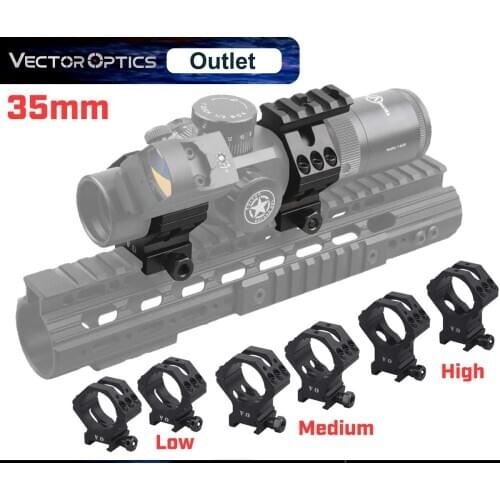 Vector Optics 35mm X-ACCU Hunting Scope Ring Riflescope Low/Medium/High Mount Ring Pistol Gun Rifle Picatinny Rings Mounts
