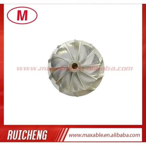 RHF3 37.50/48.00 mm 10+0 blades high performance turbocharger billet/milling/aluminum 2618 compressor wheel