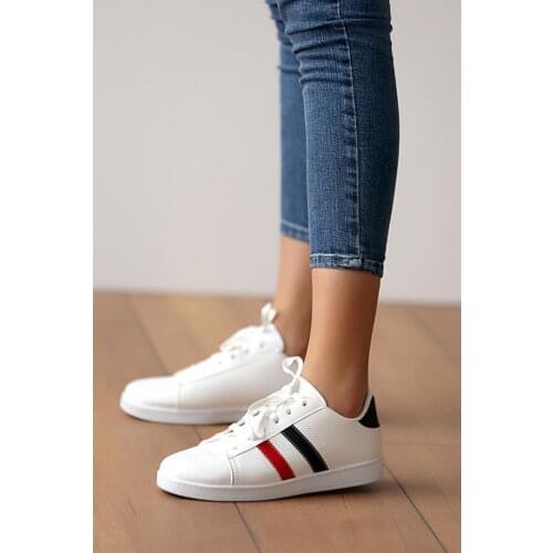 Pink Potin Women Casual Shoes A1008-21Beyaz Red Black