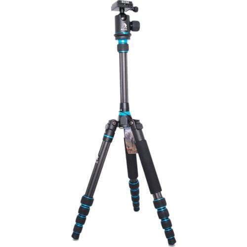 BEIKE BK-777C Carbon Fibre Travel Folded Tripod With Ball head Monopod For DSLR Camera Nikon Canon Sony Olympus
