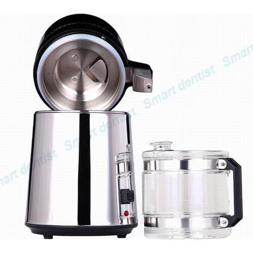 Dental Water Distiller Pure Water Purifier Filter Stainless Glass Bottle