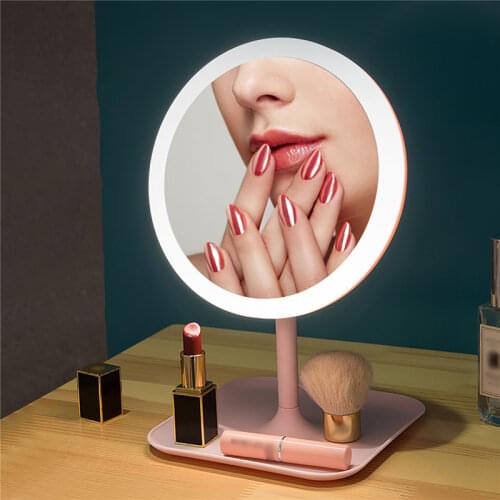 3/5 Light Color Switching LED Makeup Mirror Light Bedroom Dressing Room Vanity Lamps Intelligent Touch Cosmetic Beauty Mirrors