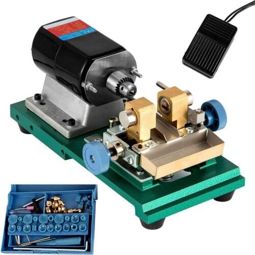220V 300W 15000rpm Mini Wood Lathe Machine Pearl Buddha Bead Drilling Grinding Machine Driller Bead Jewelry Punching Rotary Tool