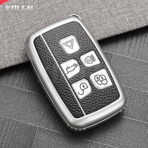 TPU Leather Type Car Smart Key Case Cover For Land Rover Range Rover Sport Evoque Discovery Freelander Velar For Jaguar XF XE XJ
