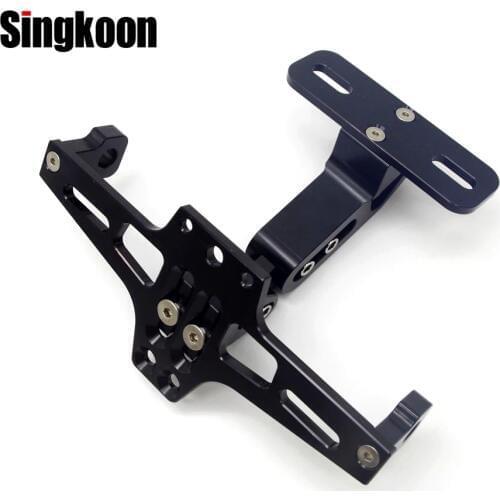 Universal Motorcycle License Plate Holder number plate Frame Support Bracket Adjustable FOR 600 bandit bajaj dominar 400 mt 07