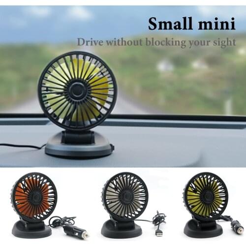 5V USB Cooling Fan / 12 Volt Cooling Fan For Car Truck With Clip Cigarette Lighter Plug