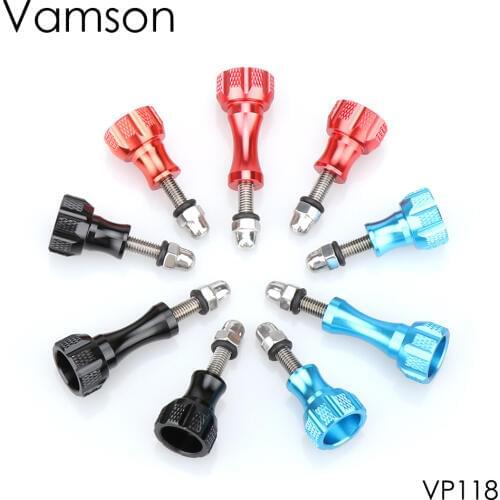 Vamson Aluminum Alloy Nut Thumb Screw Mount for GoPro Hero 8 7 6 5 4 3 for Yi Lite 4K SJCAM for Go Pro Accessory Kits