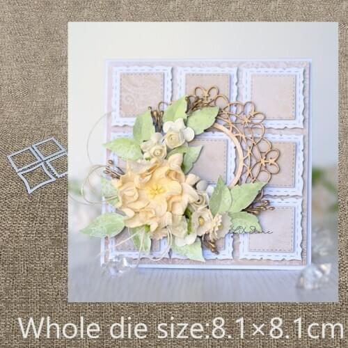 New Design Craft Metal Cutting Die die cuts 4pcs square frames decoration scrapbook Album Paper Card Craft Embossing die cuts