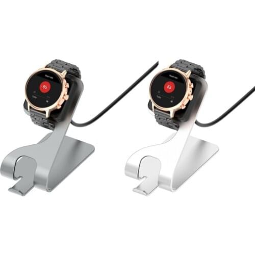 Charger Aluminum Alloy Stand For Fossil Gen 5 4 Watch Charging Cable Smart Watch Accessories Charger Dock Adapter