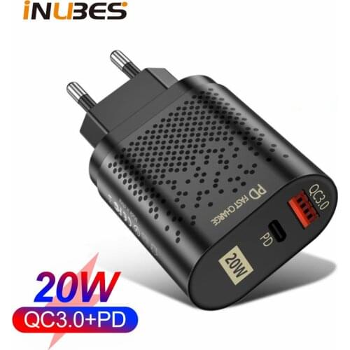 PD 20W USB Type C Charger for iPhone 12 Samsung Xiaomi QC Mini Quick Charge 3.0 Mobile Phone Charger Fast Wall Chargers Adapter