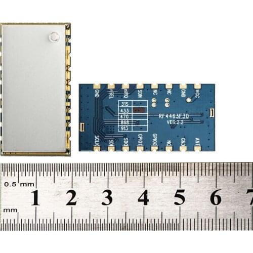 2pcs RF4463F30 1W +antenna 433mhz FSK/GFSK Si4463 small size 3km 500mW 868/915MHZ; 1W 433/470MZH RF transceiver module