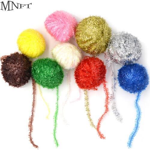 MNFT 2Pcs Total 100M Chenille Flying Fishing Material Fly Tying Flash Chenilles Line Wet Dry Nymph Flies Multi Colors Choose