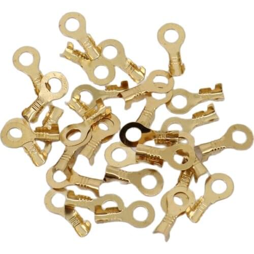 20 pcs/lot O-Type 4.2/5.2 Splice Cold Pressed Car Speaker Male Terminal ground round bare terminal electrical component