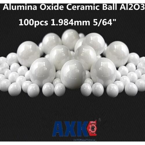 2021 Real Rodamientos 100pcs 1.984mm 5/64" 1.984 Mm Alumina Oxide Ceramic Ball Al2o3 For Bearing/pump/linear Slider/valvs Balls