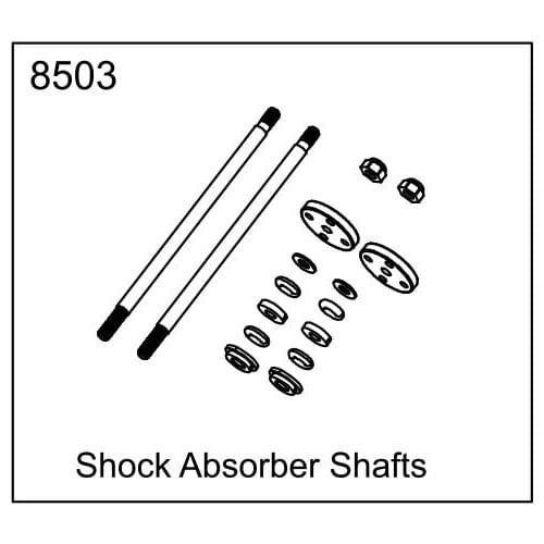 ZD racing EX07 accessories super sports car 1/7 original accessories front and rear universal 8503 shock core components