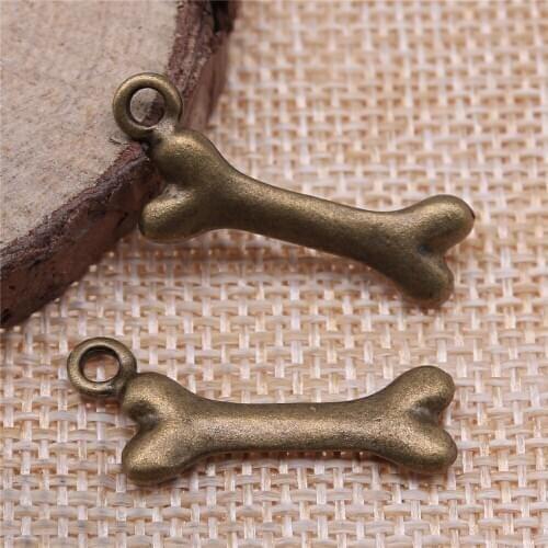 Free shipping 26pcs 27x8mm antique bronze bone charms diy retro jewelry fit Earring keychain hair card pendant accessories