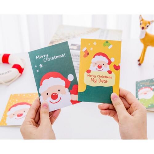 30pcs/lot 3 styles Chritmas Series Writing Paper Cardboard Notebook For Children Christmas Gifts Traveler Diary Wholesale