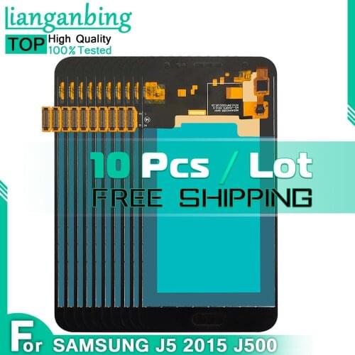 10 PCS Copy OLED LCD Display For SAMSUNG Galaxy J5 2015 J500 J500F J500FN J500H Touch Screen Digitizer Assembly Replacement