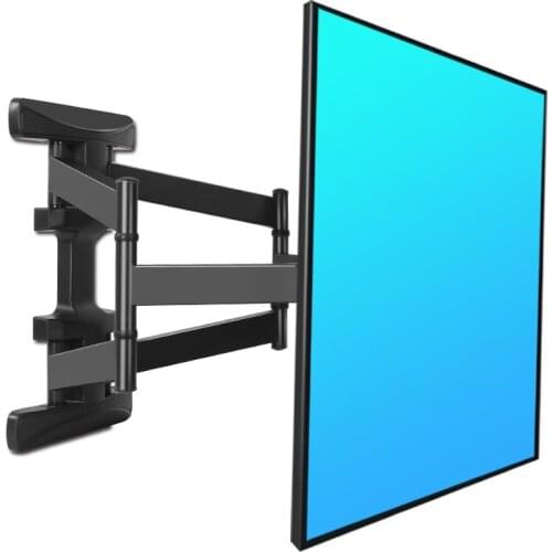 HILLPORT 32"-70" Articulating 6 Arms TV Wall Mount Full Motion Tilt Bracket TV Rack Wall Mount Suporte VESA 400x400mm and 100lbs