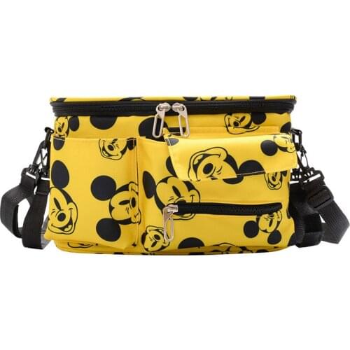 Disney cartoon plush backpack mommy bag new fashion ladies one-shoulder portable multifunctional backpack large capacity mom bag