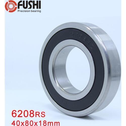 6208RS Bearing ABEC-3 (1 PCS) 40x80x18 mm Deep Groove 6208-2RS Ball Bearings 6208RZ 180208 RZ RS 6208 2RS EMQ Quality