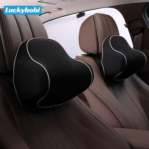 Car Neck Pillow Full Support Memory Cotton Headrest Travel Pillow Neck Support Holder Universal Headrest OEM Car Accessories