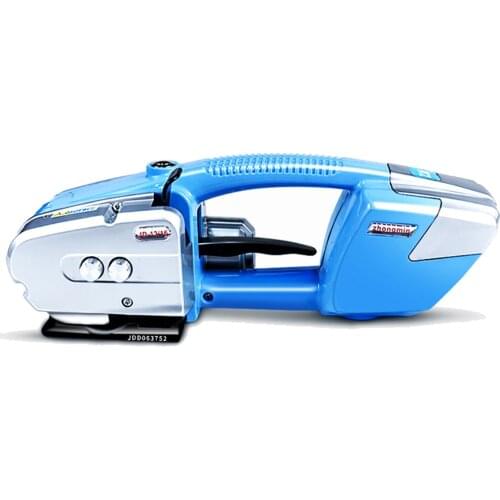 Portable Electric Baler 60-2800N Adjustable Automatic Plastic Strapping Hot Melt Free Buckle Tensioner Packing Machine