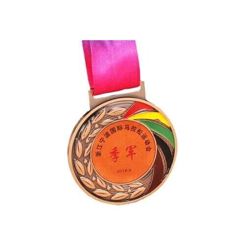 New style zinc alloy rainbow medal sports competitions school sports medal sports gold silver bronze medal free print